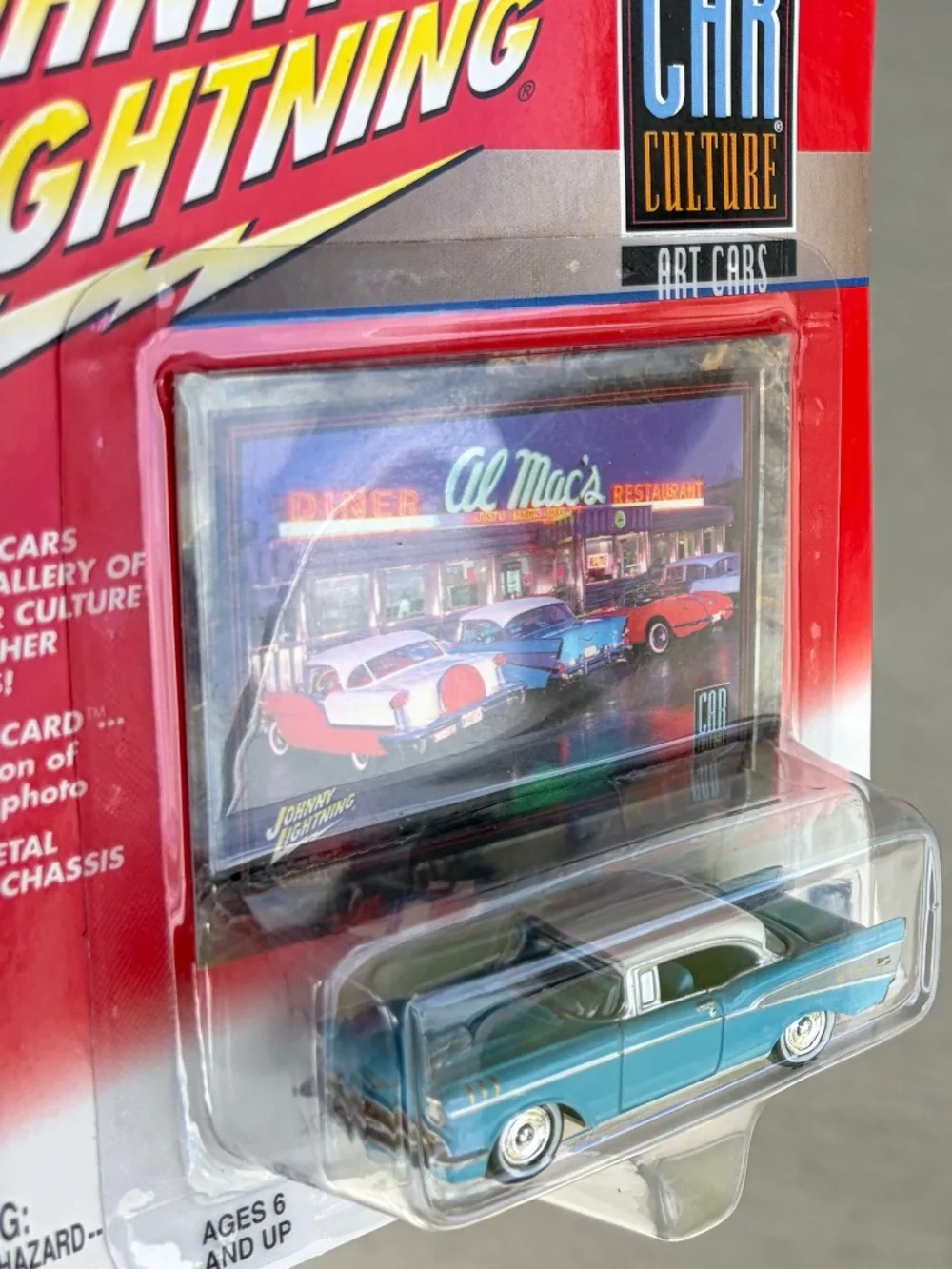 Johnny Lightning • Car Culture • Art Cars • 1957 Chevy Bel Air • 1:64 • Diecast
